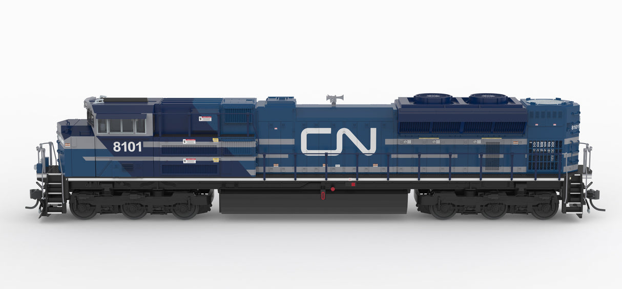 PREORDER Broadway Limited Imports HO 10425 EMD SD70ACe, Canadian National 8101, Blue & White, Paragon4 Sound/DC/DCC