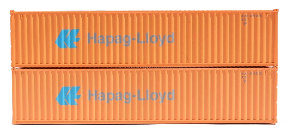 Jacksonville Terminal Company N 405349 40' Standard Height Containers with Magnetic System, Hapag-Lloyd (Faded Scheme) (2)