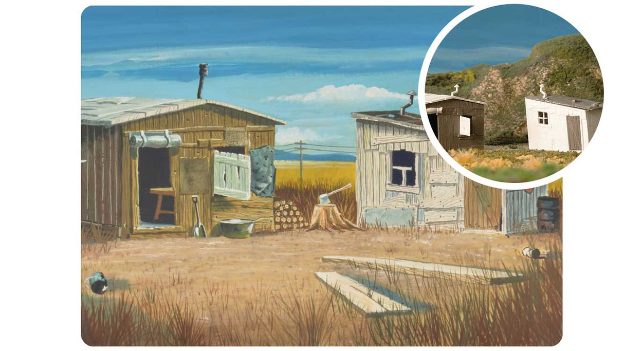 Bachmann Trains O 45631 Plasticville U.S.A., Hobo Shacks Kit (75th Anniversary Packaging)