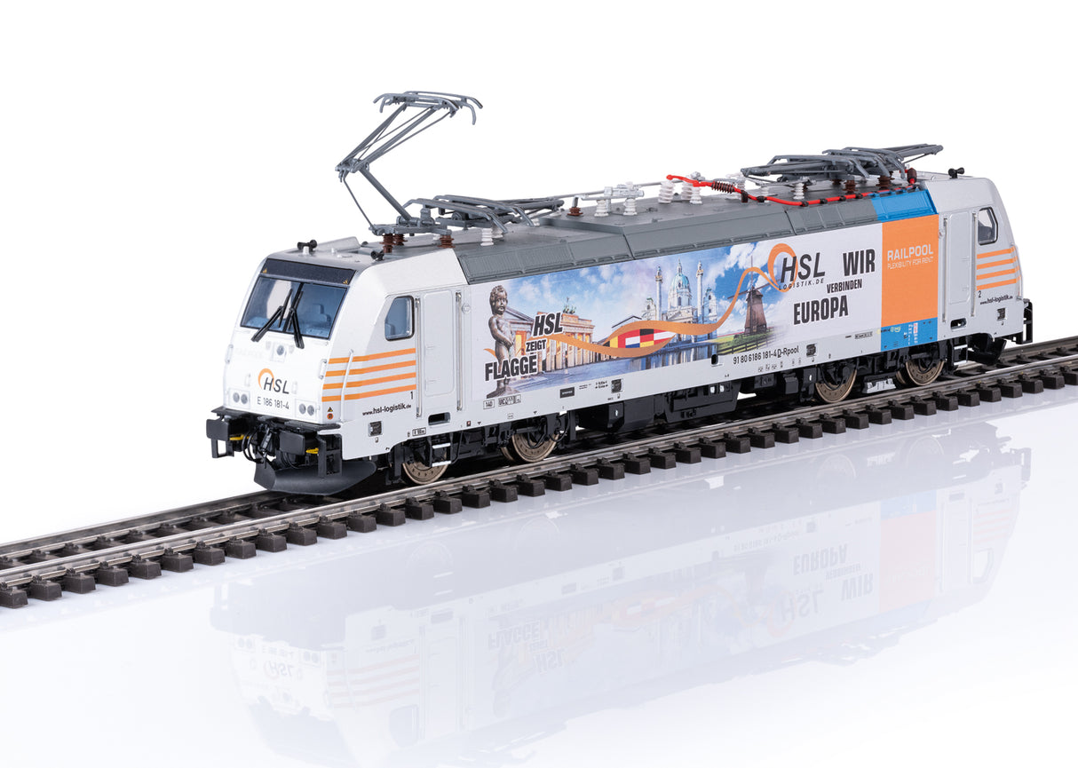 PREORDER Minitrix HO 25803 TRAXX 2 Class E 186 Electric, Railpool HSL #186 181-4 (DCC & Sound Equipped) | 414.00