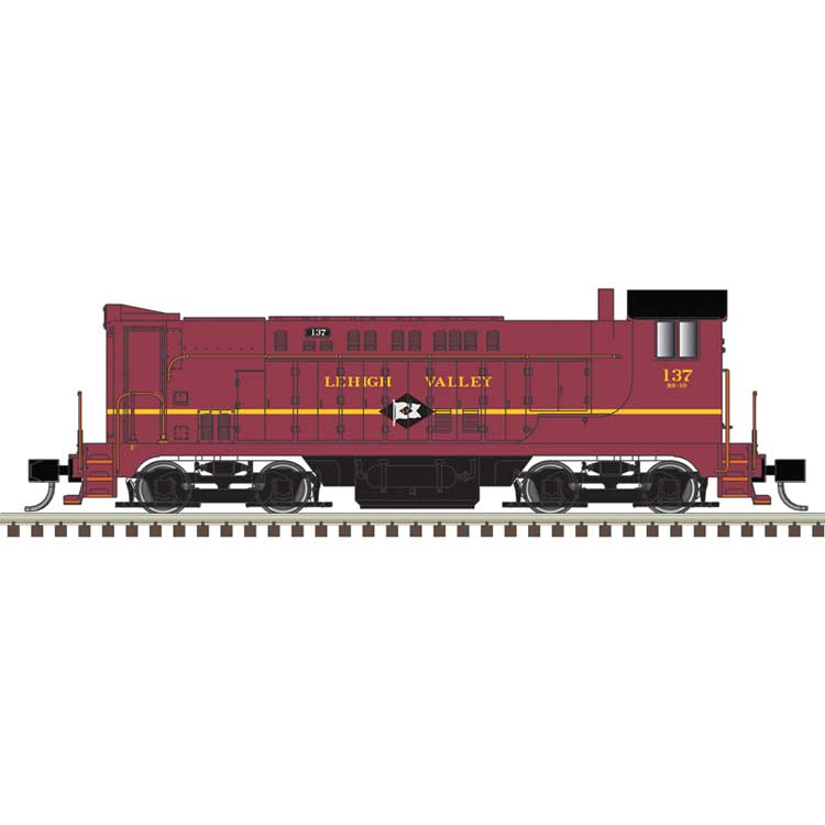 Atlas N 40005960 Baldwin VO1000, Master Silver Locomotive Lehigh Valley #139 Cornell Red, yellow)