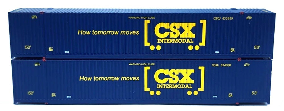 Jacksonville Terminal Company N 537091 53' High Cube 8-55-8 Containers with Magnetic System, CSX Intermodal #2 (2)