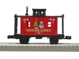 Lionel O 6-85324 Thomas and Friends Christmas Freight LionChief Set with Bluetooth