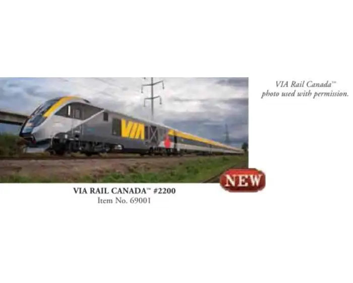 Bachmann HO 69001 Siemens SC-42 Charger, VIA Rail Canada #2200