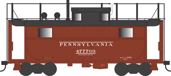 PREORDER Bowser HO 43374 PRR Class N5 Steel Cabin Car (Caboose), Pennsylvania Railroad #477812 | 33.96