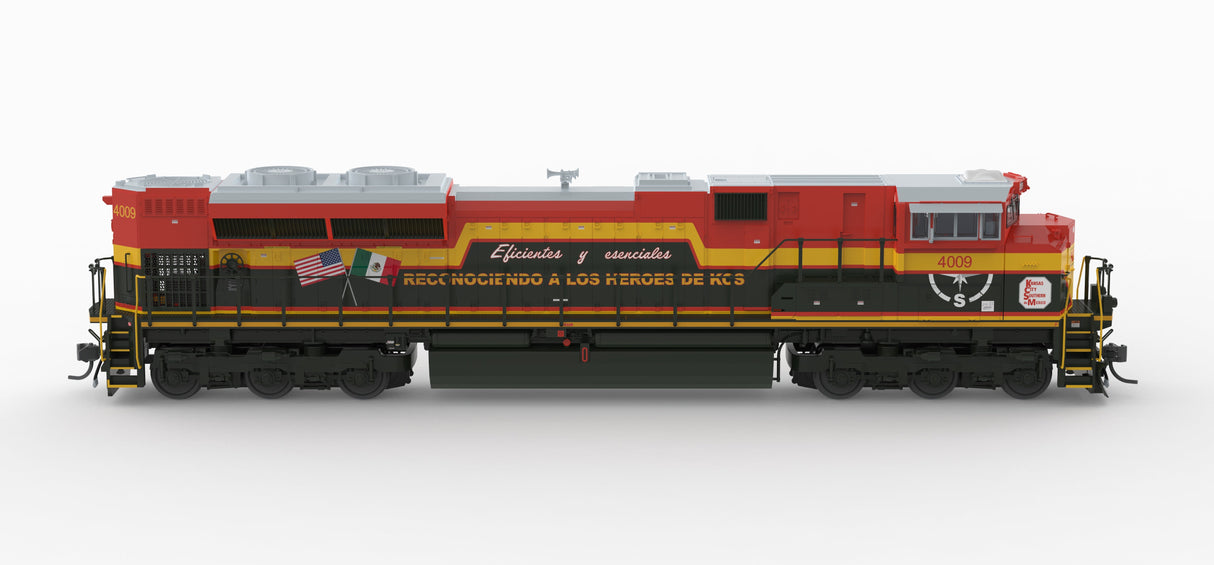 PREORDER Broadway Limited Imports HO 10434 EMD SD70ACe, Kansas City Southern 4009, "Heroes" Scheme, No-Sound / DCC-Ready
