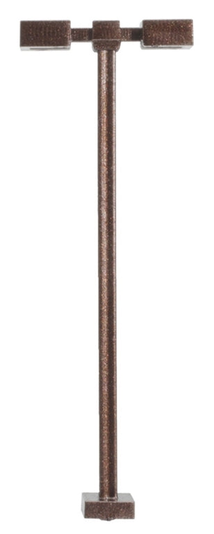 Atlas HO 70000210 Double Arm Square Lights, 15' Bronze with Cool White LEDs (3)