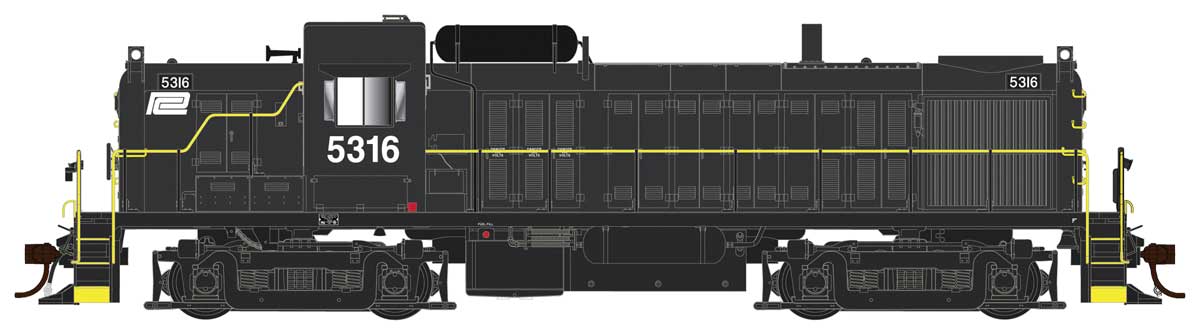 PREORDER Bowser HO 25559 Alco RS3 Phase I, Locomotive Penn Central #5316 (DCC & Sound-Equipped)