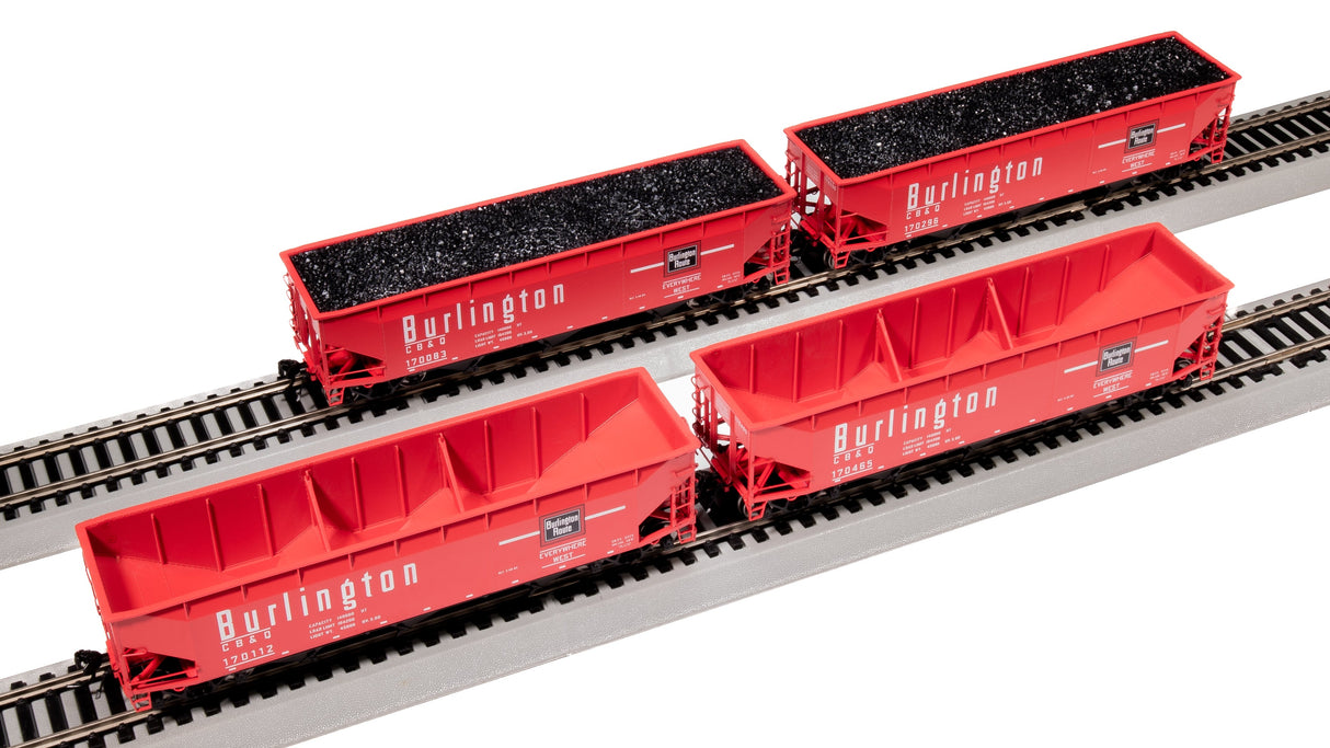 Broadway Limited Imports HO 7372 AAR 70-Ton Triple Hoppers, Chicago Burlington and Quincy (4)