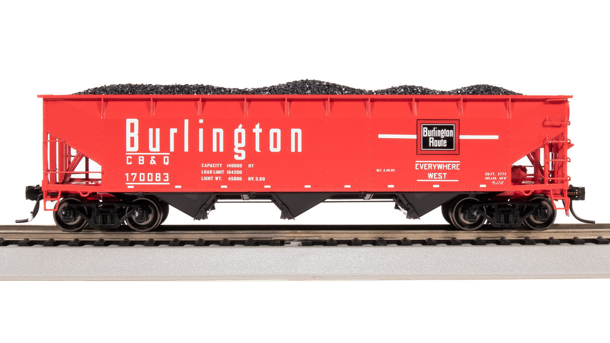Broadway Limited Imports HO 7372 AAR 70-Ton Triple Hoppers, Chicago Burlington and Quincy (4)