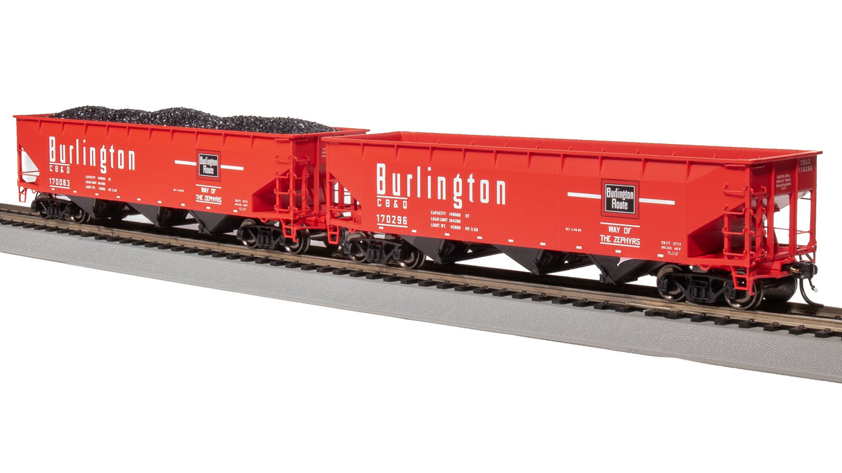 Broadway Limited Imports HO 7372 AAR 70-Ton Triple Hoppers, Chicago Burlington and Quincy (4)
