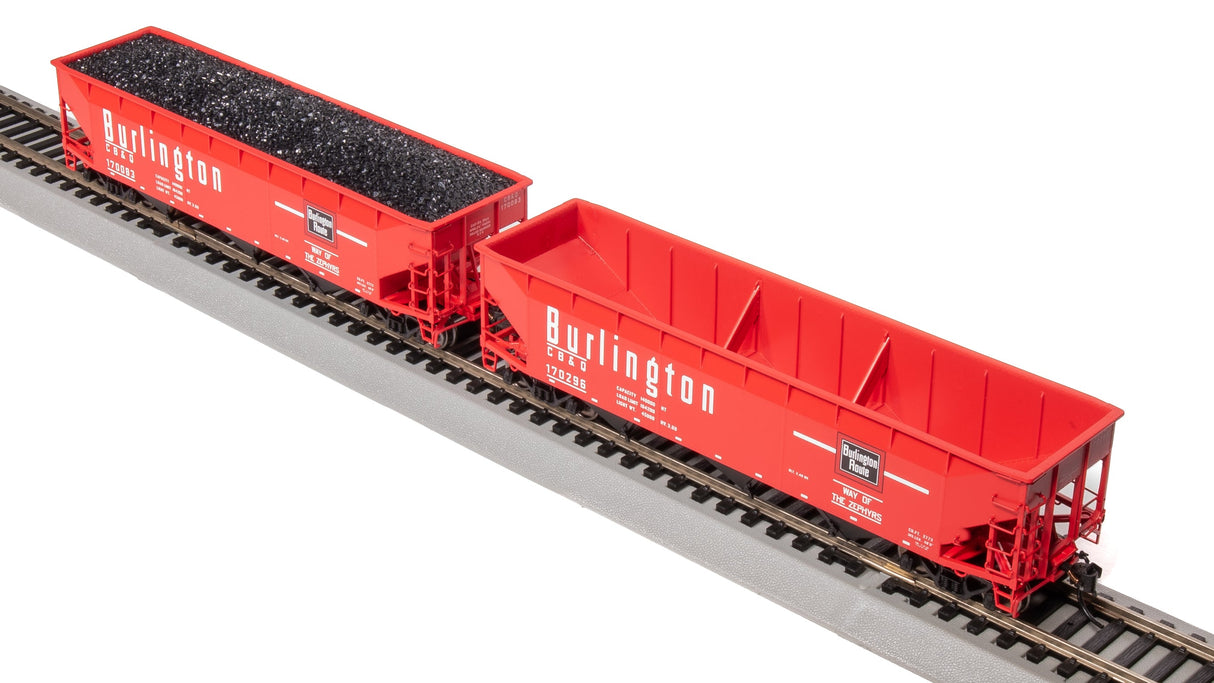 Broadway Limited Imports HO 7372 AAR 70-Ton Triple Hoppers, Chicago Burlington and Quincy (4)
