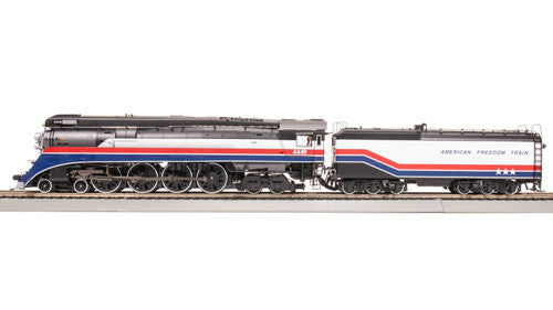 PREORDER Broadway Limited Imports HO 9841 GS-4 4-8-4 Steam Locomotive, Southern Pacific "1975 American Freedom Train" #4449 | 509.99