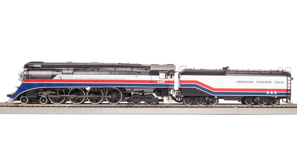 PREORDER Broadway Limited Imports HO 9841 GS-4 4-8-4 Steam Locomotive, Southern Pacific "1975 American Freedom Train" #4449 | 509.99