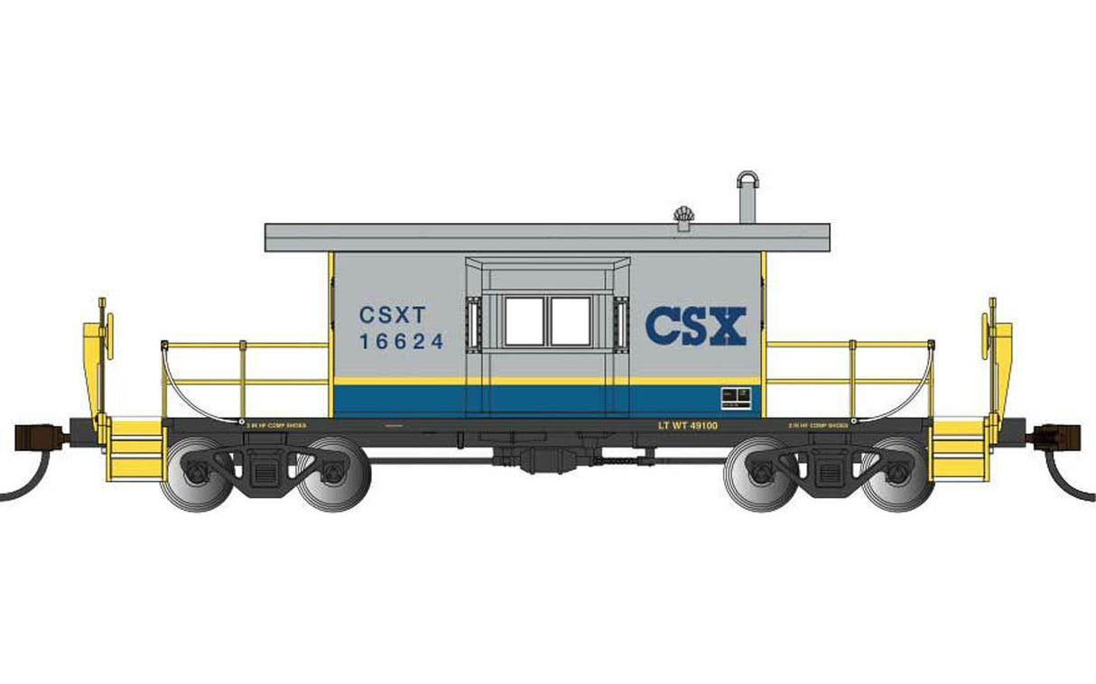 Bachmann HO 76401 Transfer Caboose, CSX #16624