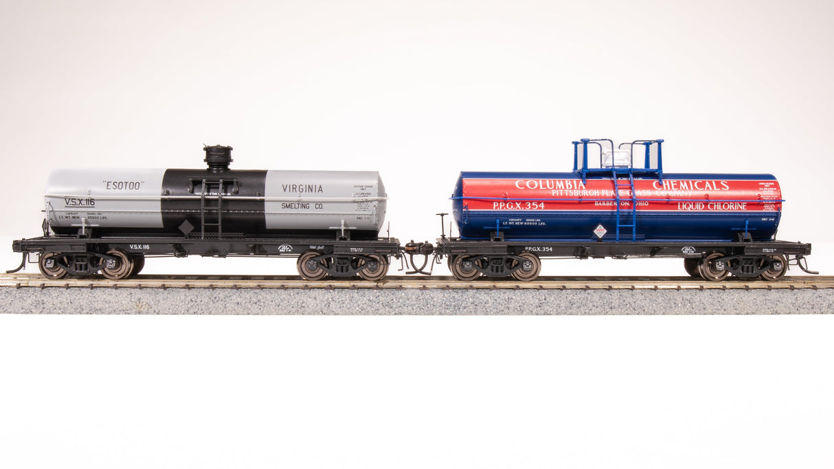 Broadway Limited Imports HO 7661 6,000 Gallon Tank Cars, 1940s Variety Pack B (2)