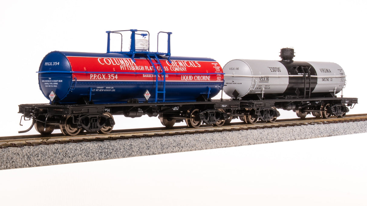 Broadway Limited Imports HO 7661 6,000 Gallon Tank Cars, 1940s Variety Pack B (2)