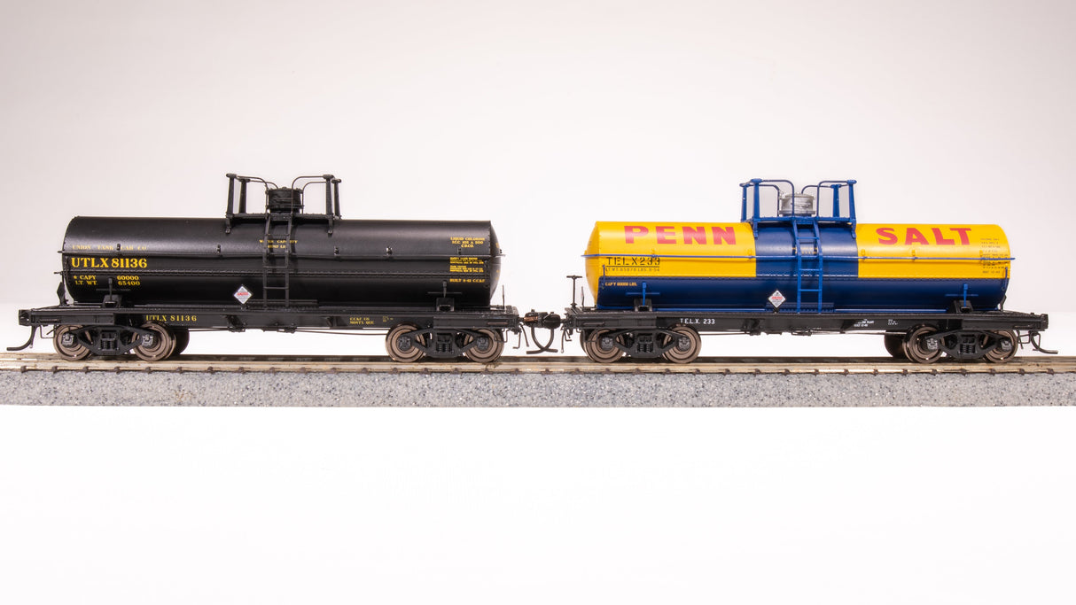 Broadway Limited Imports HO 7668 6,000 Gallon Tank Cars, Late 1950s Variety Pack C (2)