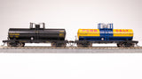 Broadway Limited Imports HO 7668 6,000 Gallon Tank Cars, Late 1950s Variety Pack C (2)