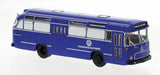 PREORDER Brekina HO 59530 1960 Magirus Saturn II Bus, Assembled, THW (blue, white, German Lettering)