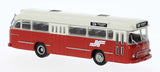 PREORDER Brekina HO 59532 1960 Magirus Saturn II Bus, Assembled, Dr. Richard (red, white)