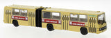 PREORDER Brekina HO 59735 1985 Ikarus 280.02 Articulated Bus, Assembled, BVG, Germany (yellow, red, Bild-Zeitung Ad, German Lettering)