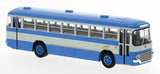 PREORDER Brekina HO 59913 1972 Fiat 306/3 Interurbano Bus, Assembled, Satu, Italy (blue, white, Italian Lettering)