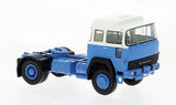 PREORDER Brekina HO 83283 1974 Magirus 310 D SZM Tractor Only, Assembled, Blue, White