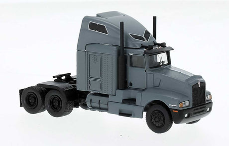 Brekina HO 85928 1984 Kenworth T600 Sleeper-Cab Tractor Only, Assembled, Matte Gray
