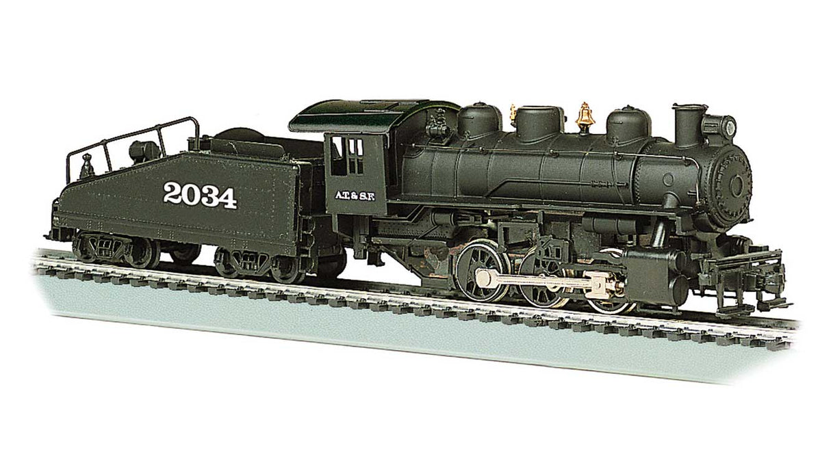Bachmann Trains HO 50609 USRA 0-6-0 with Slope-Back Tender, Standard DC with Smoke Locomotive Santa Fe 2034