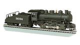 Bachmann Trains HO 50609 USRA 0-6-0 with Slope-Back Tender, Standard DC with Smoke Locomotive Santa Fe 2034