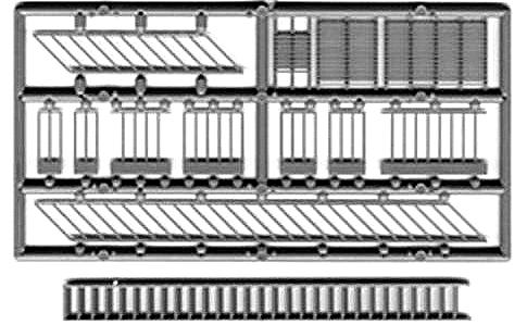 Tichy Train Group HO 8028 Staircase and Landings with Railings (1 Set)