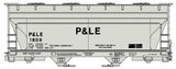 PREORDER Accurail HO 2222 ACF 2-Bay Covered Hopper Kit, Pittsburgh & Lake Erie #1803 (gray, black)
