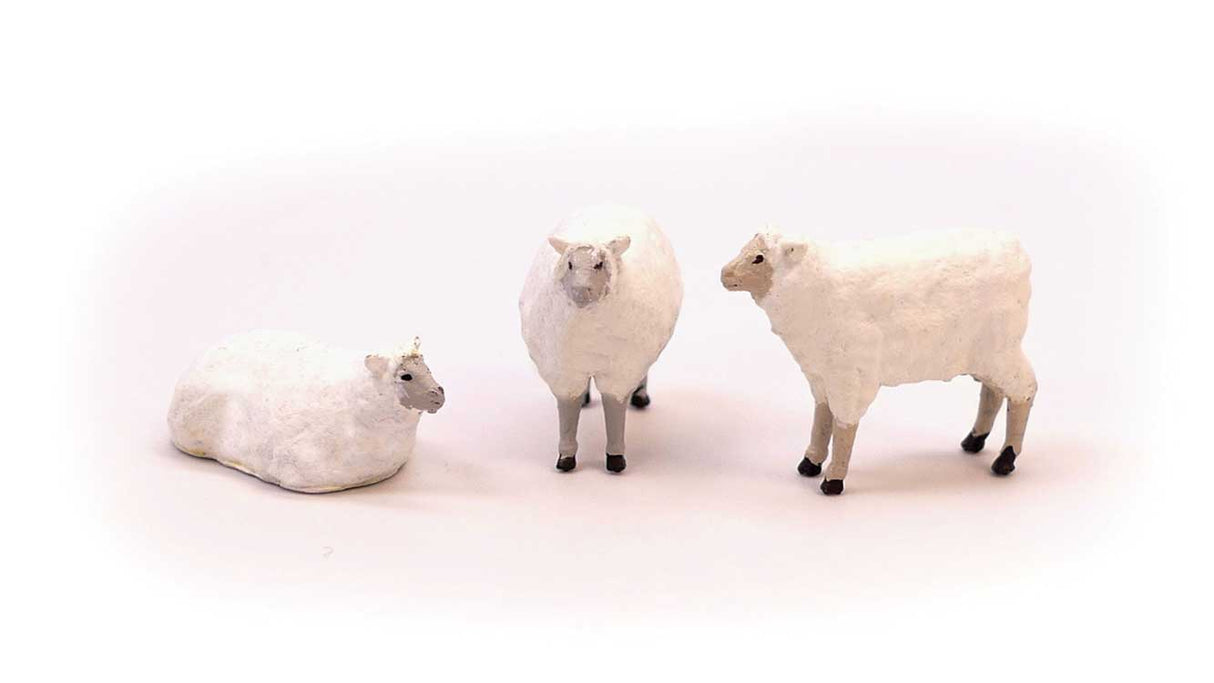All Scale Miniatures HO 870963 Sheep, Unpainted 3D Printed Figures (5)