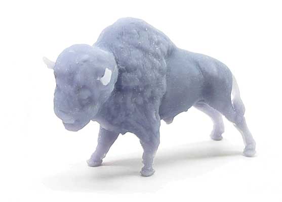 All Scale Miniatures HO 871309 Standing Buffalo, Unpainted 3D Printed Figure