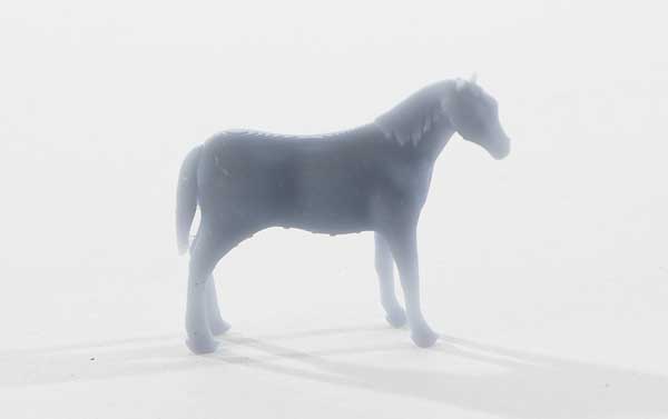 All Scale Miniatures HO 871953 Horse, Unpainted 3D Printed Figure
