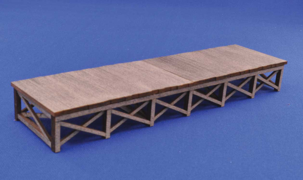 Blair Line HO 172 Laser-Cut Wood Kit, Loading Dock, 5-3/4 x 1-1/2" 14.6 x 3.8cm