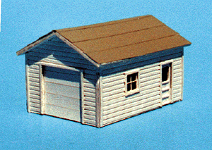 Blair Line HO 173 One-Car Garage, 2-3/4 x 1-3/4" 6.8 x 4.4cm