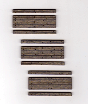 Blair Line HO 114 1-Lane Wood Grade Crossing Kit, 1-3/4" 4.4cm