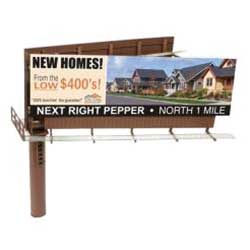 Atlas N BLMA520 Modern Dual-Sided Billboard with Ads, Assembled