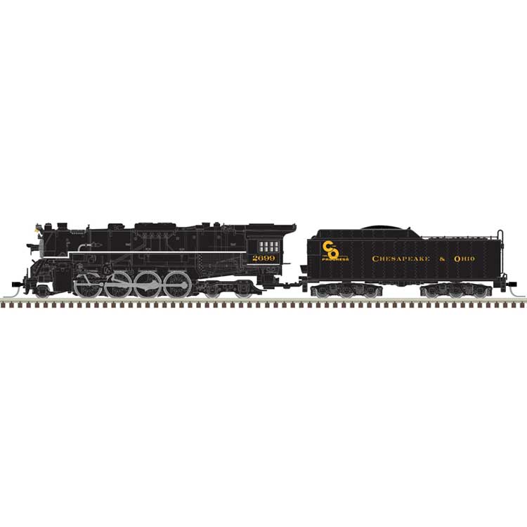 PREORDER Atlas N 40006042 2-8-4 Berkshire, Master Silver Locomotive Chesapeake & Ohio #2699