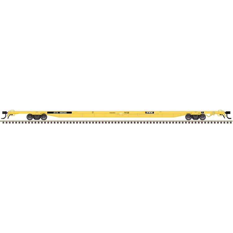 PREORDER Atlas HO 20007854 ACF 89' 4" Intermodal Flatcar, Master, TTX ITTX #982527 (yellow, black)
