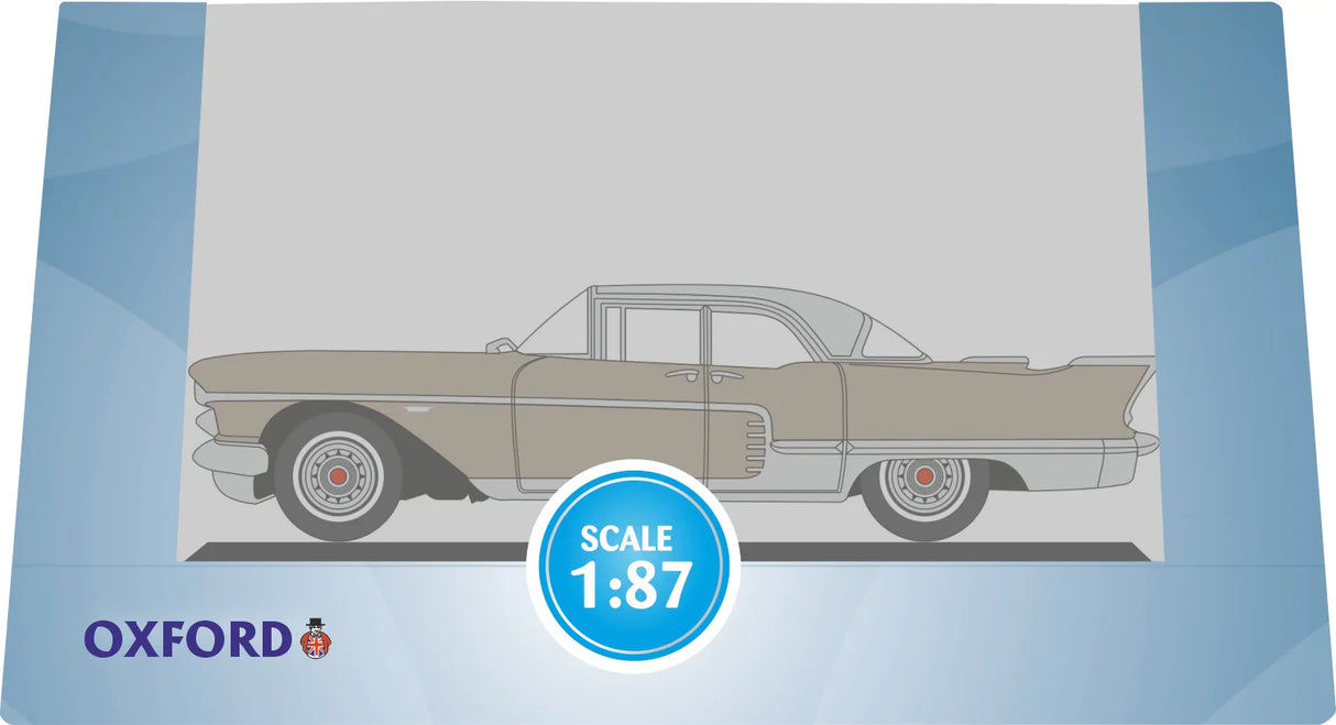 Oxford Diecast HO 87CE57004 1957 Cadillac Eldorado Brougham, Sandalwood