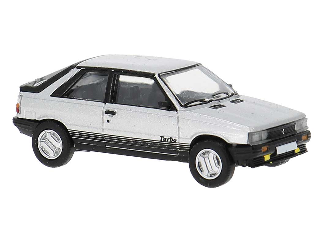 PREORDER Brekina HO PCX870752 1985 Renault 11 Turbo, Assembled, White, Black