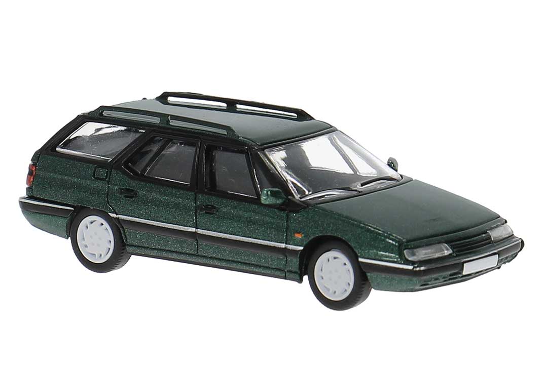 PREORDER Brekina HO PCX870792 1990s Citroen XM Break Station Wagon, Assembled, Metallic Anthracite