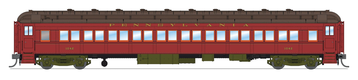 PREORDER Broadway Limited Imports HO 8964 5-Car Passenger Set PB70 Combine, RTR Pennsylvania Railroad #5034, 823, 989, 1042, 120