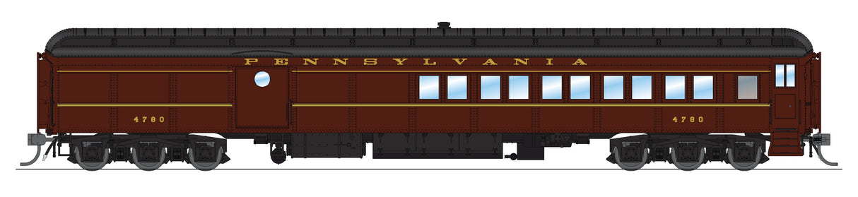 PREORDER Broadway Limited Imports HO 8965 5-Car Passenger Set PB70 Combine, RTR Pennsylvania Railroad #4780, 3420, 3575, 3706, 7504 "Quaker City"