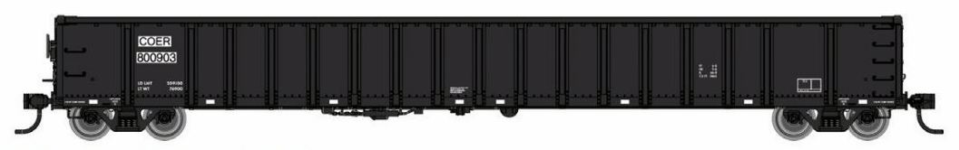 Walthers Mainline HO 910-6437 68' Railgon Gondola, Crab Orchard and Egyptian #800903