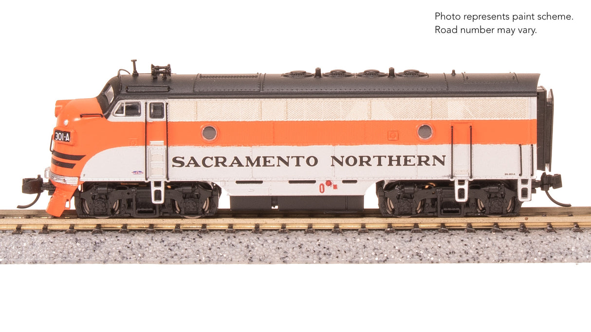 PREORDER Broadway Limited Imports N 9216 EMD F3A Locomotive, Sacramento Northern 301-A (DCC and Paragon4 Sound Equipped)