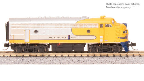 Broadway Limited Imports N 9243 EMD F7 Diesel Locomotive A/B Set, Atchison Topeka & Santa Fe (Yellow Warbonnet) #341/341A (A-Unit Paragon4 Sound/DC/DCC Equipped)